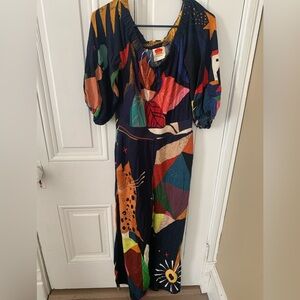 Anthropologie Farm Rio Multicolor Jumpsuit